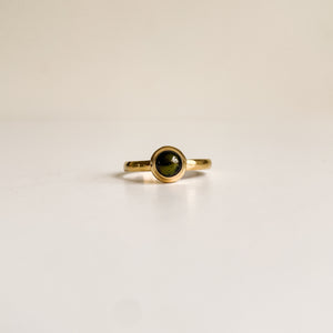 Era - Tourmaline green dot-ring-MAYLI Jewels