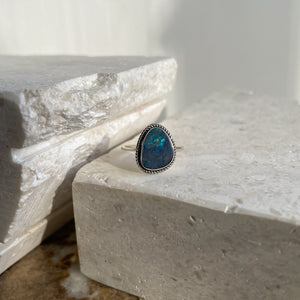 Braided Opal Ring-Rings-MAYLI Jewels