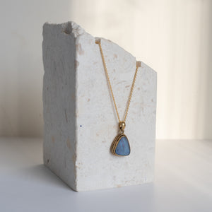Braided Opal Pendant - Gold Plated-Charms & Pendants-MAYLI Jewels