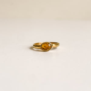 Tourmaline yellow/orange oval-ring-MAYLI Jewels
