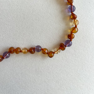 Amber Toddler Necklace - Protection & Happiness