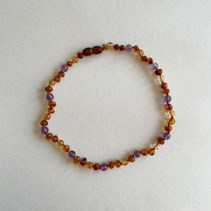Amber Toddler Necklace - Protection & Happiness