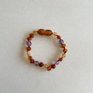 Amber Toddler Bracelet - Protection & Happiness