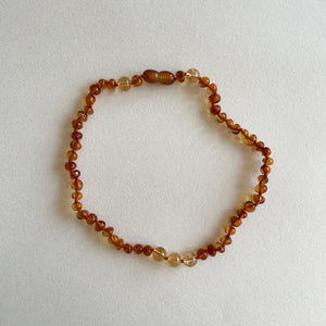 Amber Toddler Necklace - Happiness