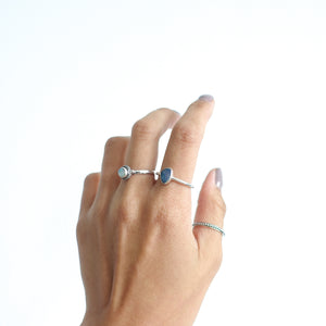 Precious Australian Opal Freestyle-Ring-Precious Australian Opal Freestyle - Sterling Silver Gold Plated Ring Birthstone Necklace Jewerly - MAYLI Jewels-MAYLI Jewels