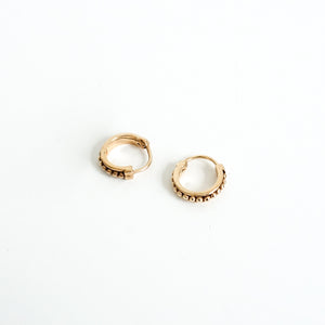 Ayu hoops - Gold plated-Earrings-MAYLI Jewels