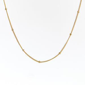 Ballchain Necklace - Gold Plated-simple-Ballchain Necklace - Gold Plated - MAYLI Jewels-MAYLI Jewels