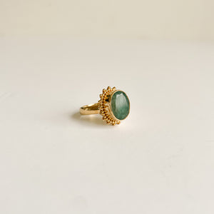 Emerald Princess gold-ring-MAYLI Jewels