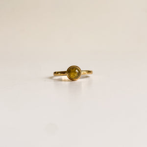 Era - Tourmaline yellow dot-ring-MAYLI Jewels