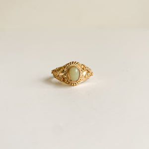 Olivia Ethiopian Opal - Gold plated-Ring-MAYLI Jewels