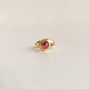 Eva Abstract - Tourmaline Gold Plated-ring-MAYLI Jewels