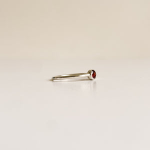 Garnet dot-Ring-MAYLI Jewels