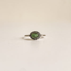 Gisel - Tourmaline green silver-ring-MAYLI Jewels