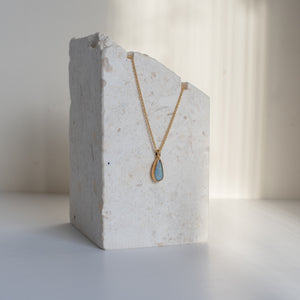 Subtle Opal Pendant Gold Plated-Charms & Pendants-MAYLI Jewels