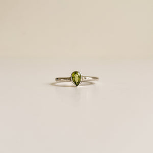 Peridot Drop-ring-MAYLI Jewels