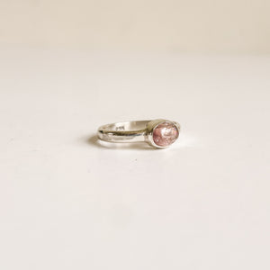 Toumarline pink oval-ring-MAYLI Jewels