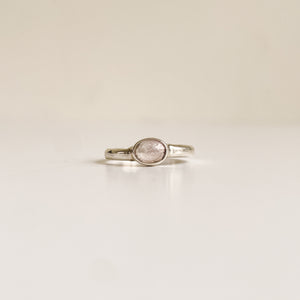 Toumarline pink oval-ring-MAYLI Jewels