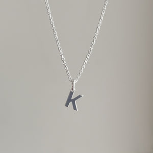 Cut out initial - sterling silver-Necklace-MAYLI Jewels
