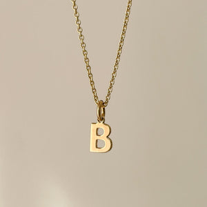 Cut out initial - Gold Plated-Necklace-Cut out initial - Gold Plated - MAYLI Jewels-MAYLI Jewels